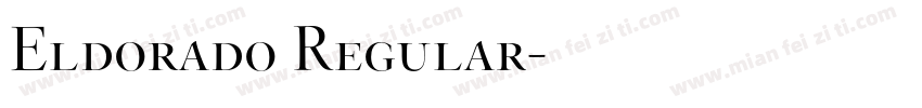 Eldorado Regular字体转换